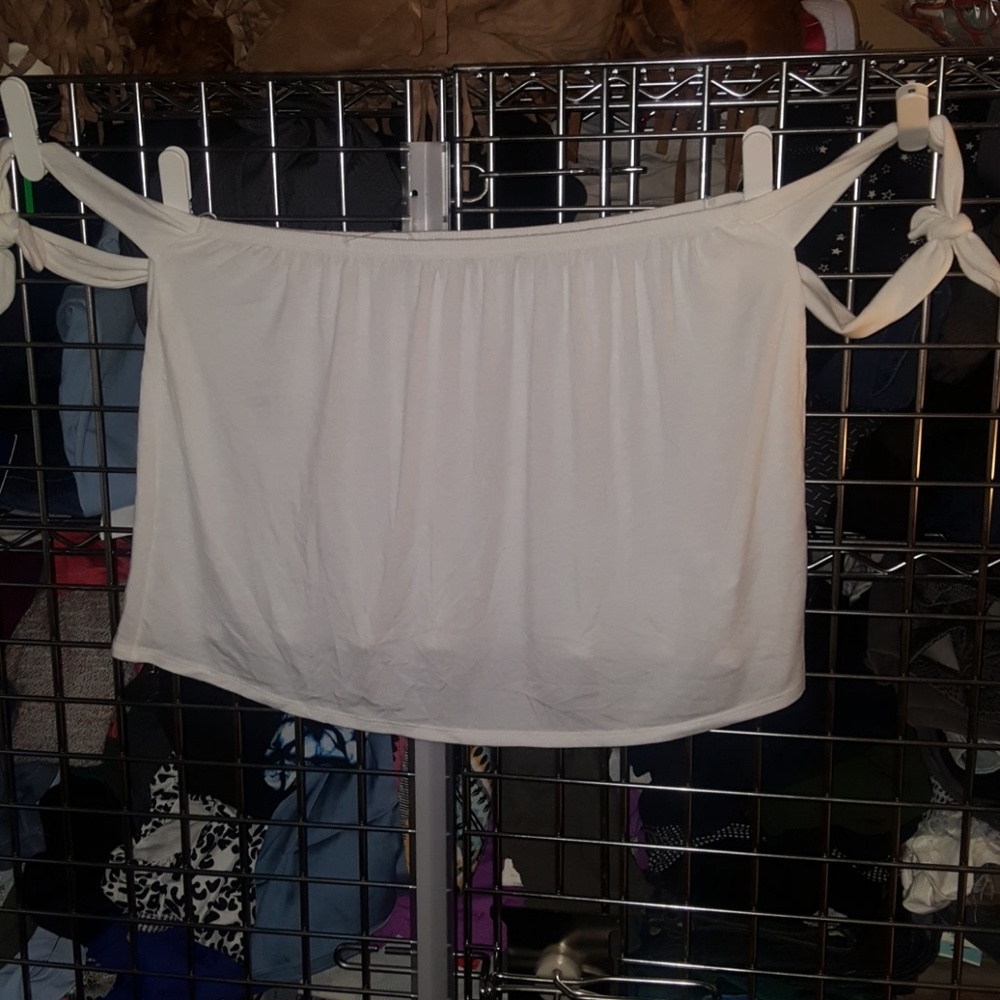 🔥Express off-the-shoulder crop top nwot